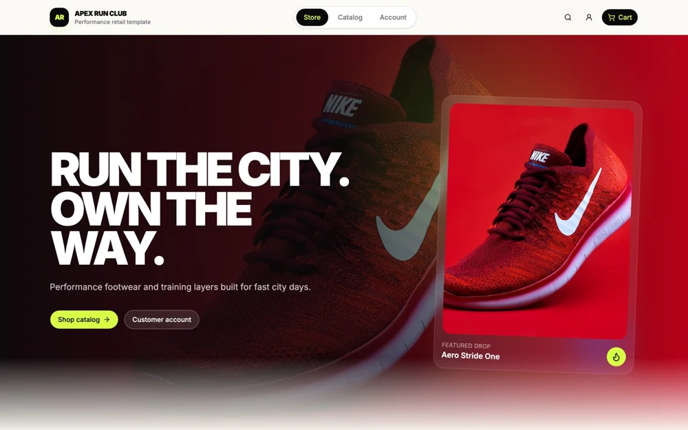 Plantilla de Tienda online